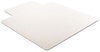 A Picture of product DEF-CM15233 deflecto® RollaMat® Frequent Use Chairmat for Medium Pile Carpeting,  45 x 53 w/Lip, Clear