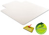 A Picture of product DEF-CM15233 deflecto® RollaMat® Frequent Use Chairmat for Medium Pile Carpeting,  45 x 53 w/Lip, Clear