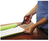 A Picture of product MMM-1448 Scotch® Precision Scissors 8" Long, 3.13" Cut Length, Gray/Red Straight Handle