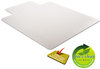 A Picture of product DEF-CM13433F deflecto® DuraMat® Moderate Use Chair Mat for Low Pile Carpeting,  Beveled, 46x60 w/Lip, Clear