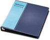 A Picture of product CRD-16302 Cardinal® Spine Vue® Locking Round Ring Binder,  1" Cap, 11 x 8 1/2, Navy