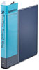A Picture of product CRD-16302 Cardinal® Spine Vue® Locking Round Ring Binder,  1" Cap, 11 x 8 1/2, Navy