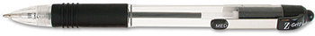 Zebra Z-Grip™ Retractable Ballpoint Pen,  Black Ink, Medium, Dozen