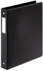 A Picture of product CRD-18812 Cardinal® Premier Easy Open® Locking Round Ring Binder,  1" Cap, 11 x 8 1/2, Black