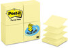 A Picture of product MMM-R33018CP Post-it® Pop-up Notes Original Canary Yellow Pop-Up Refills,  3 x 3, 90/Pad, 18 Pads/Pack