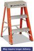 A Picture of product DAD-FS1502 Louisville Fiberglass Heavy Duty Step Ladder,  28 3/8", 2-Step, Orange