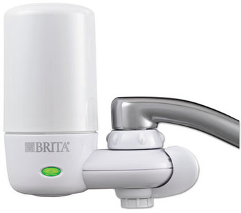 Brita® On Tap Faucet Water Filter System,  White, 4/Case