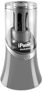 iPoint® KleenEarth Evolution Electric Pencil Sharpener,  Gray, 3 1/2w x 3 1/2d x 6 1/2h
