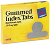 A Picture of product AVE-59112 Avery® Gummed Reinforced Index Tabs 1/12-Cut, Olive Green, 0.5" Wide, 25/Pack