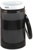 A Picture of product RCP-S55ETBK Rubbermaid® Commercial Classics Perforated Open Top Receptacle,  Round, Steel, 51gal, Black