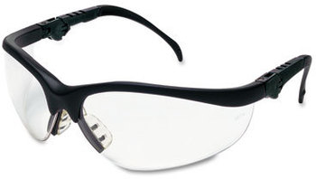 Crews® Klondike® Plus Safety Glasses,  Black Frame, Clear Lens