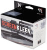 A Picture of product REA-RR1291 Read Right® Alcohol-Free ScreenKleen™ Wipes,  Cloth, 5 x 5, 14/Box