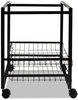 A Picture of product AVT-34075 Advantus® Mobile File Cart with Sliding Baskets,  12 7/8w x 15d x 21 1/8h, Black