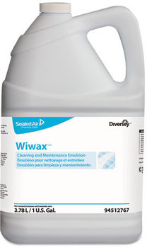 Diversey™ Wiwax™ Cleaning & Maintenance Emulsion,  Liquid, 1 gal Bottle, 4/Carton