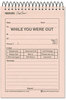 A Picture of product RED-47296 Rediform® Desk Saver Line™ Wirebound Message Book,  4 1/4 x 6 1/4, Two-Part, 50 Forms