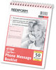 A Picture of product RED-47296 Rediform® Desk Saver Line™ Wirebound Message Book,  4 1/4 x 6 1/4, Two-Part, 50 Forms