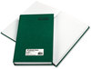 A Picture of product RED-56151 National® Emerald Series Account Book,  Green Cover, 500 Pages, 12 1/4 x 7 1/4