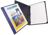A Picture of product AVE-47780 Avery® Lay Flat View Report Cover with Flexible Fastener 0.5" Capacity, 8.5 x 11, Clear/Blue