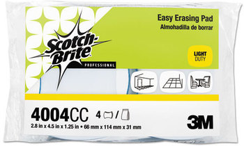 Scotch-Brite™ PROFESSIONAL Easy Erasing Pad 4004 2.8 x 4.5 1.2, Blue/White, 12/Carton