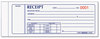 A Picture of product RED-8L802 Rediform® Receipt Book,  2 3/4 x 7, Carbonless Triplicate, 50 Sets/Book