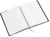 A Picture of product RED-A1081 Blueline® Executive Notebook,  10 3/4 x 8 1/2, Letter, Black Cover, 75 Sheets