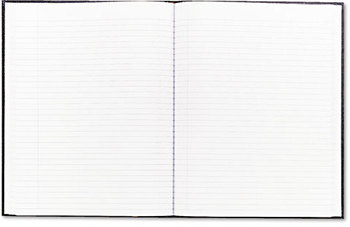 Blueline® Executive Notebook,  10 3/4 x 8 1/2, Letter, Black Cover, 75 Sheets