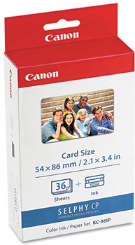 Canon® 7739A001 Ink & Paper Set,  Black/Tri-Color