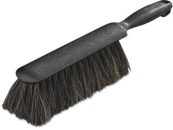 Carlisle® Counter & Radiator Brush,  Horsehair Blend, 8" Brush, 5" Handle, Black