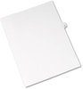 A Picture of product AVE-01060 Avery® Preprinted Style Legal Dividers Exhibit Side Tab Index 10-Tab, 60, 11 x 8.5, White, 25/Pack, (1060)