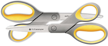 Westcott® Titanium Bonded® Scissors,  8" Straight, 2/Pack