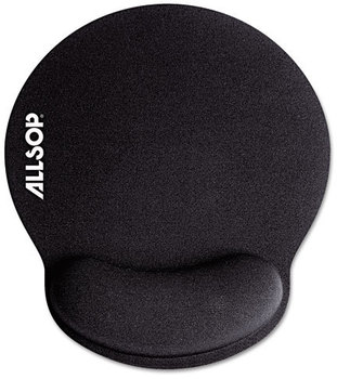 Allsop® MousePad Pro™ Memory Foam Mouse Pad,  9 x 10 x 1, Black