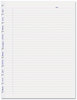 A Picture of product RED-AFR11050R Blueline® MiracleBind™ Ruled Paper Refill Sheets,  11 x 9-1/16, White, 50 Sheets/Pack