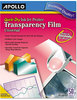 A Picture of product APO-CG7033S Apollo® Universal Quick-Dry Inkjet Printer Transparency Film,  Letter, Clear, 50/BX