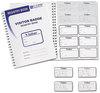 A Picture of product CLI-97030 C-Line® Visitor Badges with Registry Log,  3 1/2 x 2, White, 150/Box