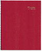 A Picture of product RED-C550CRED Brownline® CoilPro Daily Planner 10 x 7.88, Red Cover, 12-Month (Jan to Dec): 2026