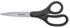 A Picture of product ACM-15585 Westcott® KleenEarth® Basic Plastic Handle Scissors,  8" Long, Pointed, Black, 3/Pack