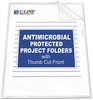 A Picture of product CLI-62137 C-Line® Poly Project Folders,  Jacket, Letter, Polypropylene, Clear, 25/Box