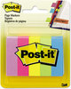 A Picture of product MMM-6705AU Post-it® Page Markers Flag Assorted Colors,100 Flags/Pad, 5 Pads/Pack