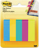 A Picture of product MMM-6705AU Post-it® Page Markers Flag Assorted Colors,100 Flags/Pad, 5 Pads/Pack