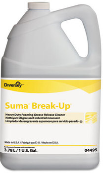 Diversey™ Suma® Break-Up® Heavy-Duty Foaming Grease-Release Cleaner,  1 gal Bottle, 4/Carton