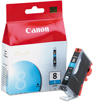 Canon® CLI8 4-Color Multipack, CLI8BK, CLI8C, CLI8G, CLI8M, CLI8R, CLI8Y Ink Tank,  Cyan