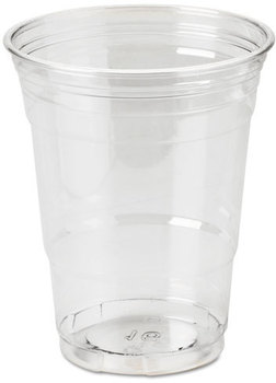 Dixie® Clear Plastic PETE Cups,  Cold, 16oz, WiseSize, 25/Pack, 20 Packs/Carton