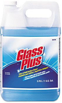 Glass Plus® Glass Cleaner,  Floral, 1gal Bottle, 4/Carton