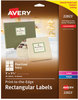 A Picture of product AVE-22823 Avery® Rectangle Labels Inkjet/Laser Printers, 3 x 3.75, Pearl Ivory, 6/Sheet, 8 Sheets/Box