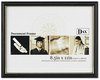 A Picture of product DAX-N17981BT DAX® Two-Tone Document/Diploma Frame,  Wood, 8 1/2 x 11, Black w/Gold Leaf Trim