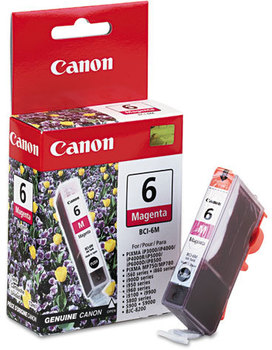 Canon® BCI6BK, BCI6C, BCI6M, BCI6PC, BCI6PM, BCI6Y Ink Tank,  Magenta
