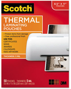 Scotch™ Laminating Pouches,  5 mil, 11 1/2 x 9, 50/Pack
