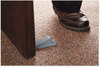 A Picture of product MAS-00972 Master Caster® Big Foot® Doorstop,  No Slip Rubber Wedge, 2 1/4w x 4 3/4d x 1 1/4h, Gray, 2/Pack