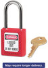 A Picture of product MLK-410RED Master Lock® Safety Lockout Padlock,  Zenex, 1 1/2", Red, 1 Key, 6/Box