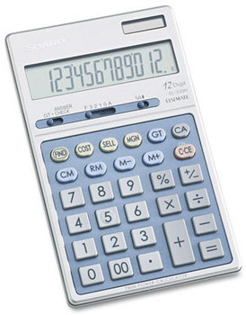 Sharp® EL339HB Executive Portable Desktop/Handheld Calculator,  12-Digit LCD